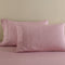 Royal Comfort Flax Linen Blend Sheet Set Bedding Luxury Breathable Ultra Soft - King - Mauve