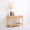 Casa Decor Santiago Rattan Console Table Entry Table Storage Hallway Wood Oak