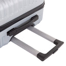 Milano Decor 3 Piece Luggage Set Travel Hard Case 20" 24" 28" Hard Case Durable - Silver