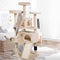4Paws Cat Tree Scratching Post House Furniture Bed Luxury Plush Play 152cm - Beige