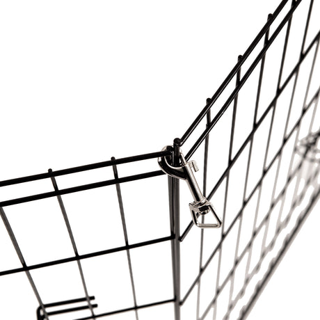 4Paws 8 Panel Playpen Puppy Exercise Fence Cage Enclosure Pets Black All Sizes - 30