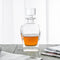 Novare Oval Whiskey Decanter Bottle With 4 Whiskey Glasses Set