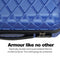 Milano Decor Luxury Travel Luggage Set 3 Piece ABS Hard Case Durable Lightweight - Blue
