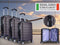 Milano XPander 3pc ABS Luggage Suitcase Luxury Hard Case Shockproof Travel Set - Brown