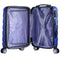 Milano XPander 3pc ABS Luggage Suitcase Luxury Hard Case Shockproof Travel Set - Blue