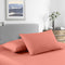 Royal Comfort 2000 Thread Count Bamboo Cooling Sheet Set Ultra Soft Bedding - Single - Peach