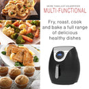 Kitchen Couture Digital Air Fryer 7L LED Display Low Fat Healthy Oil Free Black