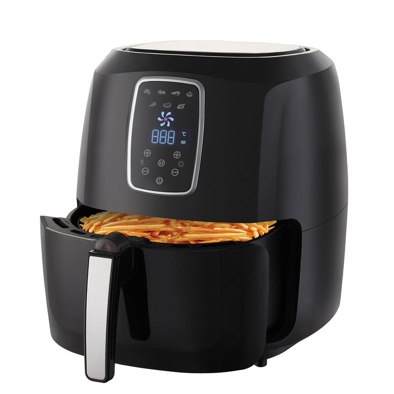 Digital Air Fryer 7L Black LED Display Kitchen Couture Healthy Oil Free Cooking  Black