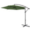 Milano 3M Outdoor Umbrella Cantilever With Protective Cover Patio Garden Shade - Green