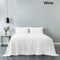 Royal Comfort 100% Cotton Vintage Sheet Set And 2 Duck Feather Down Pillows Set - Single - White