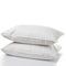 Royal Comfort 100% Cotton Vintage Sheet Set And 2 Duck Feather Down Pillows Set - Double - White