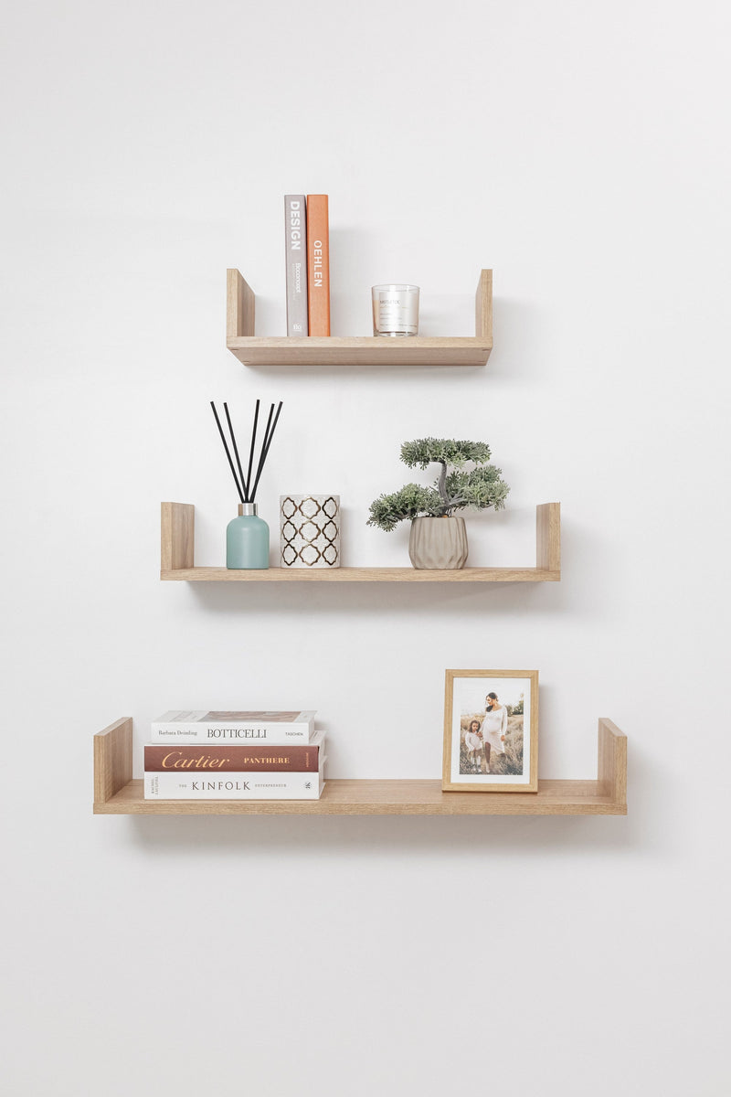 OSLO THREE PIECE SHELF KIT (OAK)