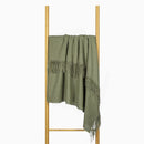 Paddington Throw - Fine Wool Blend - Olive