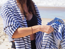 PORTSEA TURKISH COTTON TOWEL - NAVY