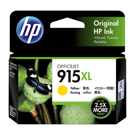HP #915XL Yellow Ink 3YM21AA Genuine Inkjet Cartridge