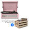 CROSLEY Crosley Voyager Amethyst - Bluetooth Portable Turntable  & Record Storage Crate