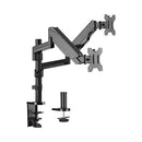 Brateck Dual Minitor Full Extension Gas Spring Dual Monitor Arm (independent Arms) Fit Most 17"-32" Monitors Up to 8kg per screen