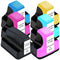 HP Compatible 02XL Compatible Inkjet Cartridge Set 6 Ink Cartridges