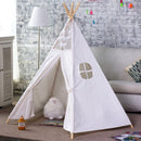 5 Poles Giant Kids Teepee Tent (Natural Canvas)