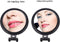 20X Magnifying Hand Mirror Two Sided Use for Makeup Application, Tweezing, and Blackhead/Blemish Removal (10 cm Black)