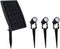 3 x LED Spotlights Powered Solar Garden Lights Outdoor Waterproof (Warm White)