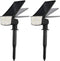 2 Pack 38 LEDs Solar Landscape Spotlights with 70&deg; Adjustable Panel and IP65 Waterproof (White)