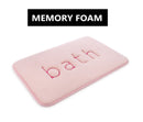 Extra Thick Memory Foam & Super Comfort Bath Rug Mat for Bathroom (60 x 40 cm, Pink)