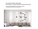 DIY Wall Clock Modern Frameless Large 3D Wall Watch Giant Roman Numerals for Home Living Room and Bedroom (Small)