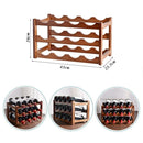 3-layer Bamboo Wine Storage Rack (12 bottles)