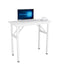 Sturdy and Heavy Duty Foldable Office Computer Desk (White, 80cm)