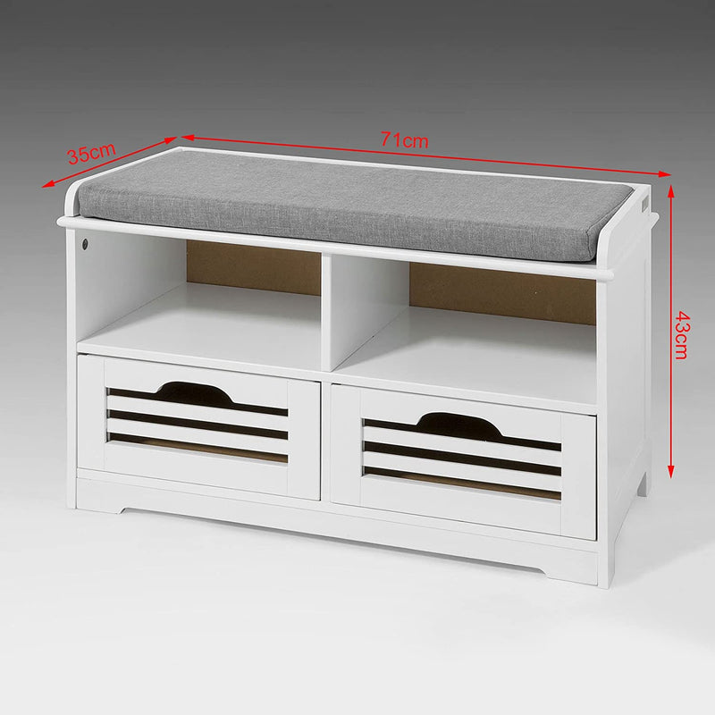 Shoe Rack with Drawers, Shelf and Storage Bench
