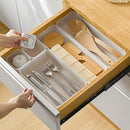 6 Pack Frosted plastic dresser and desk drawer storage rack for make-up brushes and kitchen