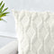 2 Pack Decorative Boho Throw Pillow Covers 45 x 45 cm (White)