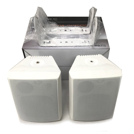 New Audioline Indoor Outdoor Speaker Pair 3-Way 4\
