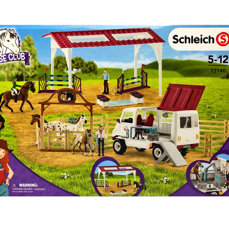 Schleich Large Playset Horse Club Vet Fitness Check for the Big Tournament 72140