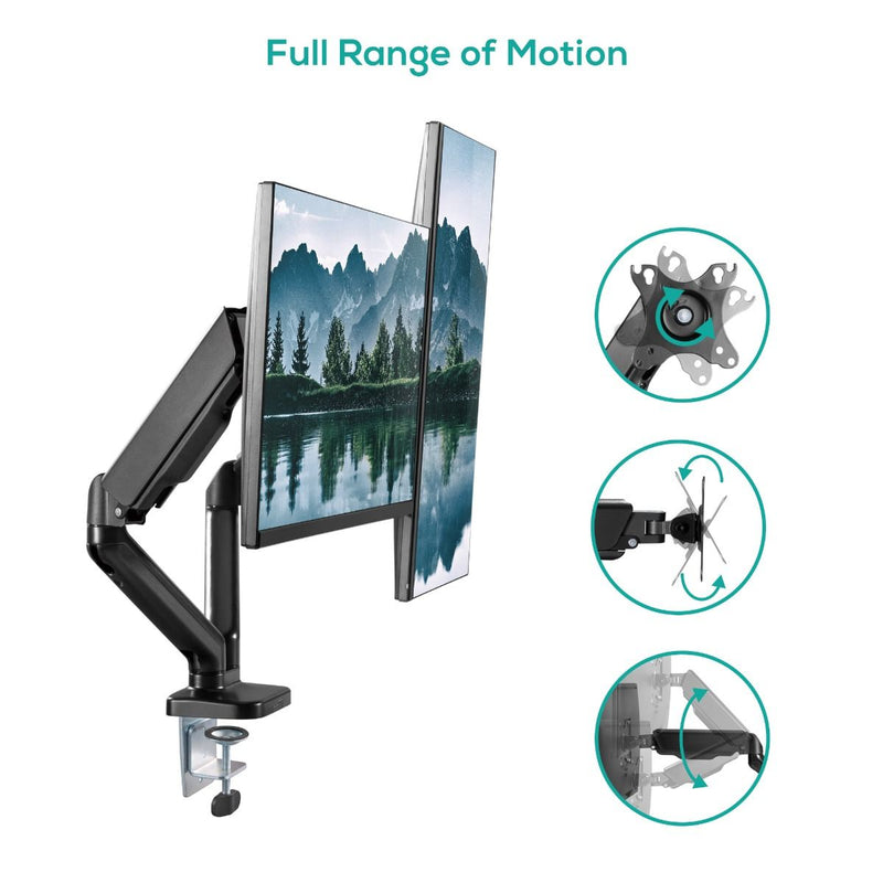 activiva ErgoLife Dual Monitor Screen Steel Gas Spring Monitor Arm