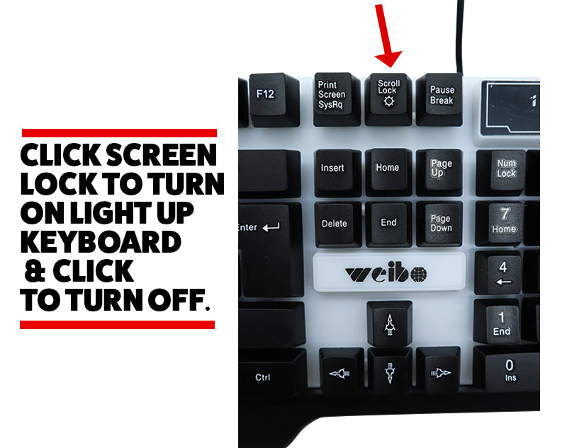 Gaming Keyboard Mouse Set WB-550