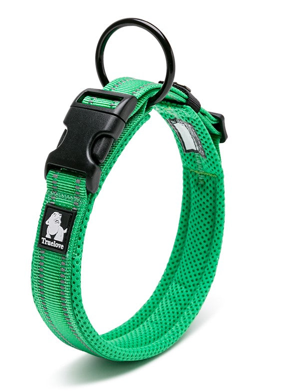 Heavy Duty Reflective Collar Grass Green XL