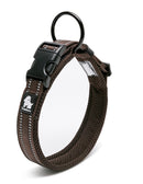 Heavy Duty Reflective Collar Brown 2XL