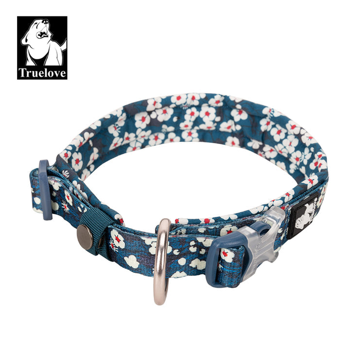 Floral Collar Saxony Blue M