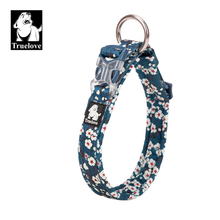 Floral Collar Saxony Blue M