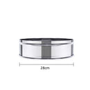SOGA 2X 3 Tier Stainless Steel Steamers With Lid Work inside of Basket Pot Steamers 28cm