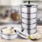 SOGA 5 Tier 22cm Stainless Steel Steamers With Lid Work inside of Basket Pot Steamers