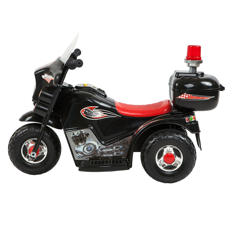 Children's Electric Ride-on Motorcycle (Black) Rechargeable, Up To 1Hr