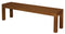 Large Tilda Solid Mahogany Bench (Light Pecan)