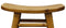 Oval Solid Timber Kitchen Counter Stool (Caramel)