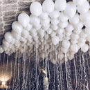 100PCS 5'' Latex Balloon Set Matt White Birthday Wedding Party Decoration