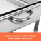 9L Chafing Dish Set Buffet Pan Bain Marie Bow Stainless Steel Food Warmer(3*3L)