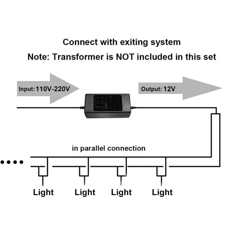 10PCS 12V LED Waterproof Outdoor Garden Spotlights Landscape Light Flood Lights