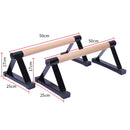 1 Pair Parallettes Set Push-up Parallel Bar Stretch Double Rod Stand Fitness